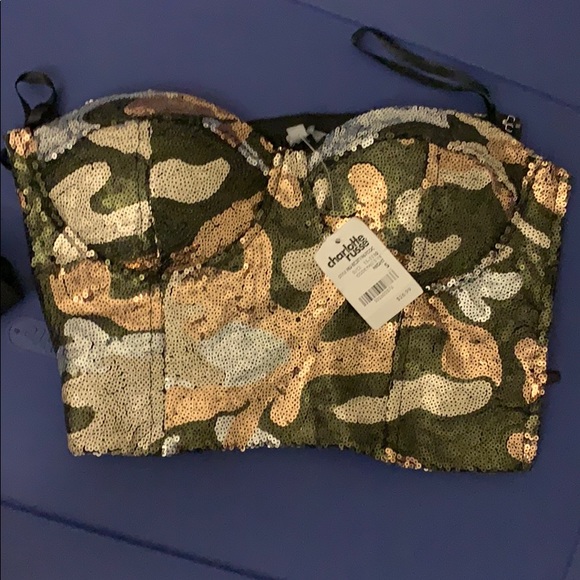 Side zip crop corset top - Picture 1 of 3